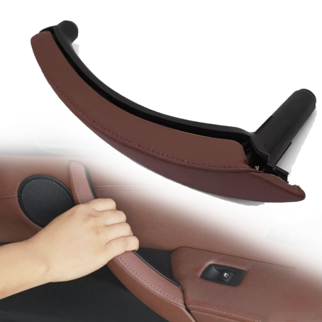 Mâner interior dreapta rosu-maro pentru BMW X5 X6 E70 E71, 2 piese