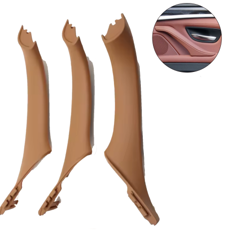 Set de 3 mânere interioare pentru BMW Seria 5 F10/F11, Șampanie, piese interioare
