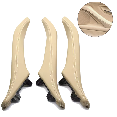 Set de 3 mânere interioare complete pentru BMW Seria 5 F10 F11, bej