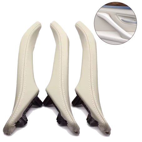 Set de 3 mânere interioare complete pentru BMW Seria 5 F10 F11, bej deschis
