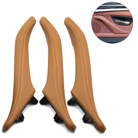 Set de 3 mânere interioare complete pentru BMW Seria 5 F10 F11, Șampanie