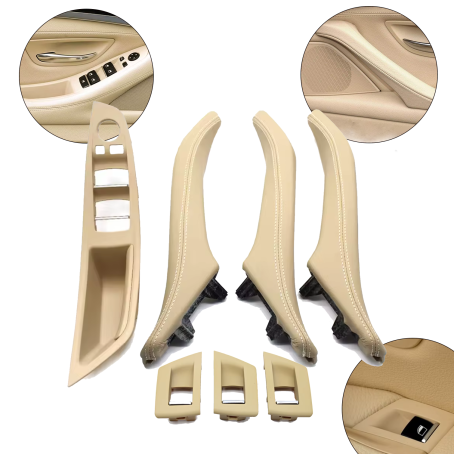 Set complet de mânere interioare pentru BMW Seria 5 F10 F11, bej - mânere întregi