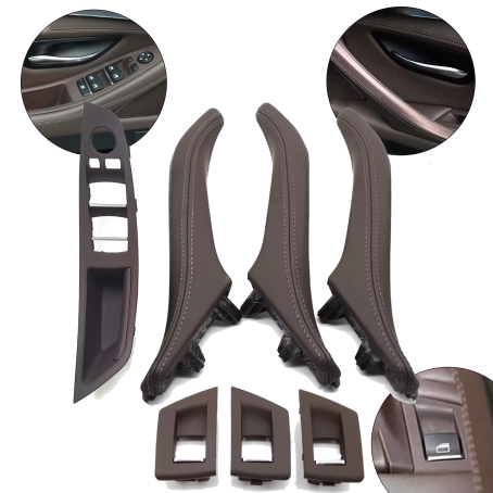 Set complet de mânere interioare pentru BMW Seria 5 F10 F11, moka - mânere întregi