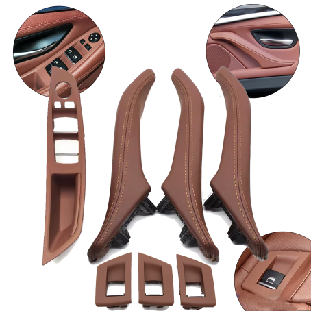 Set complet de mânere interioare pentru BMW Seria 5 F10 F11, maro - mânere întregi
