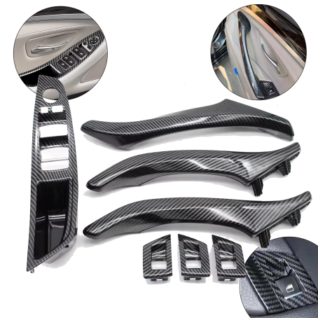 Set complet de mânere interioare pentru BMW Seria 5 F10 F11, carbon - mânere întregi