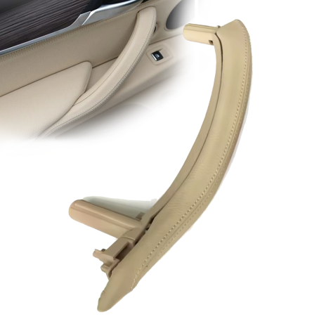 Mâner interior stânga bej pentru BMW X5 X6 F15 F16, 2 piese