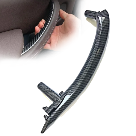 Mâner interior stânga carbon pentru BMW X5 X6 F15 F16, 2 piese