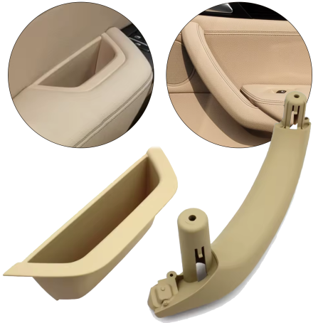 Set pentru mânerele interioare din față pentru BMW X3 X4 F25 F26, bej, piese interioare