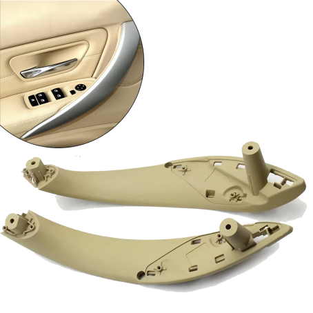 Set mânere interioare față pentru BMW Seria 3 4 (modele F, 2013–2020), bej– piese interioare