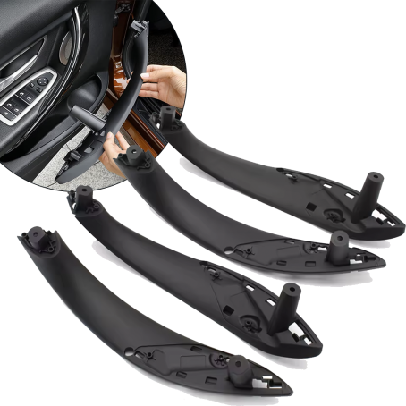 Set complet toate mânerele interioare pentru BMW Seria 3 4 F34 GT F36 Gran Coupe, negre – piese interioare