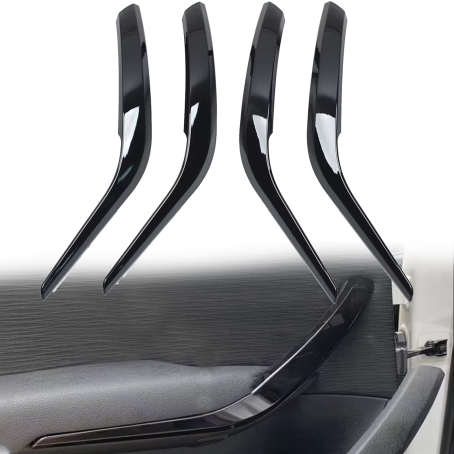 Set de 4 mânere interioare pentru BMW X1 E84, negru lucios