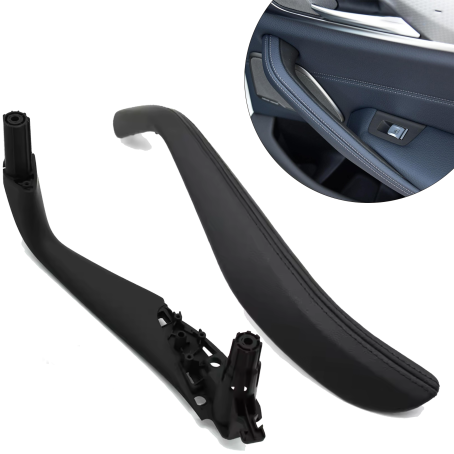 Mâner interior spate dreapta negru pentru BMW seria 5 G30 G31 G38 M5 F90, 2 piese