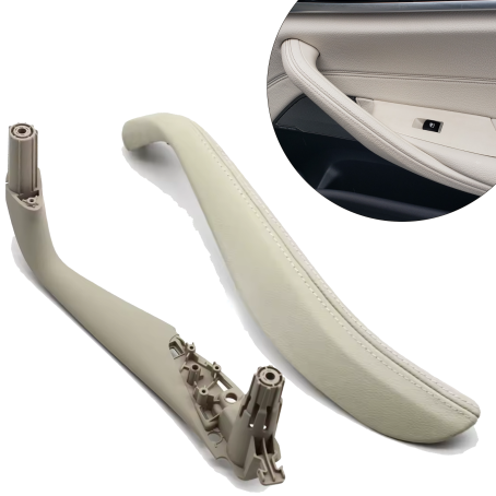 Mâner interior spate dreapta bej deschis pentru BMW seria 5 G30 G31 G38 M5 F90, 2 piese