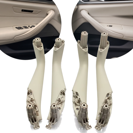 Set mânere interioare ușă pentru BMW Seria 5 G30 G31 G38 M5 F90, bej deschis, piese interioare