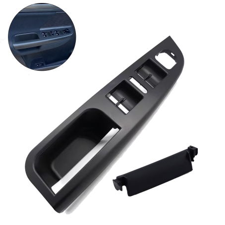 Set panou negru cu 4 geamuri electrice și capac pentru ușa șoferului la VW Golf 5 / Jetta MK5 (2004–2009)