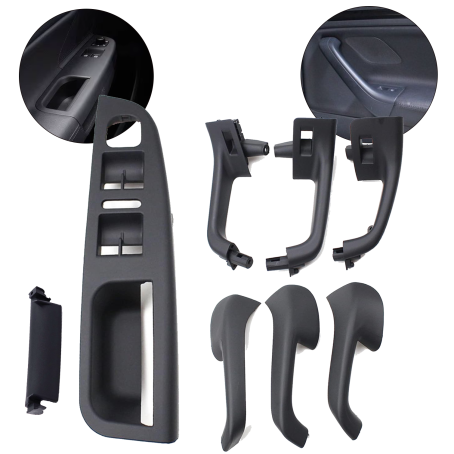 Set complet mânere și panou cu 4 geamuri electrice la VW Golf 5 (2004–2009)