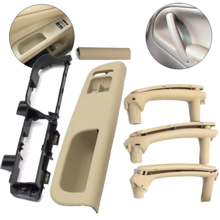 Set complet mânere și panou bej cu 2 geamuri electrice la VW Passat B5 B5.5 (1996–2005)