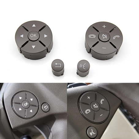 Capace butoane pentru volan pentru Mercedes-Benz W204 W212 W207 X204 C E GLK, Moka