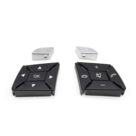Butoane pentru volan pentru Mercedes-Benz ML, GL, GLE, G W166 W463, negre cu crom