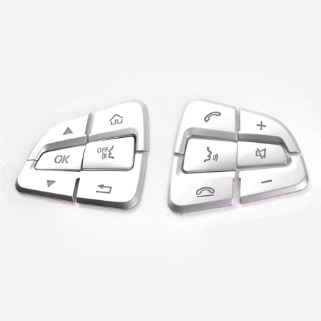 Butoane pentru volan pentru Mercedes-Benz W166 W218 W213 W172 W292, Crom