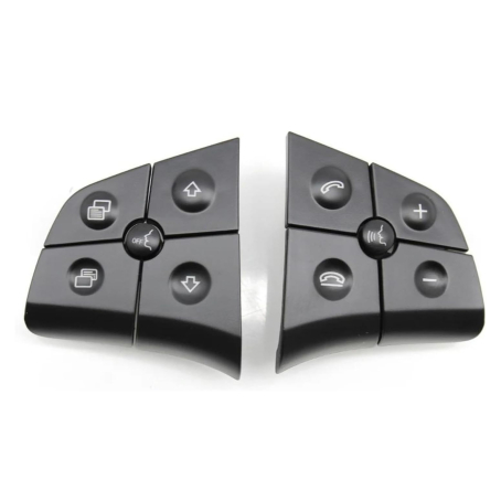 Set de butoane pentru volan pentru Mercedes-Benz W164 W215 W251 ML, GL, B, R, negre, 10 buc.
