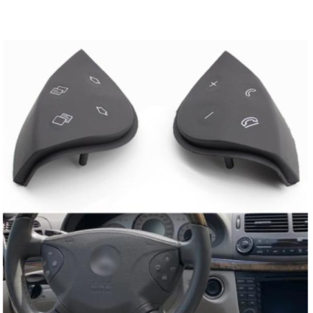 Butoane pentru volan pentru Mercedes-Benz W211 E-Class (2003–2008), Gri