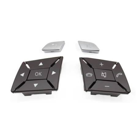 Butoane volan Moka cu crom W204 W212 W207 X204 W117 W246 W156 W218 W176 W172 A / B / C / E / G / GLK / GLE / GLS / G / ML / GL / GLA / CLA-BV073