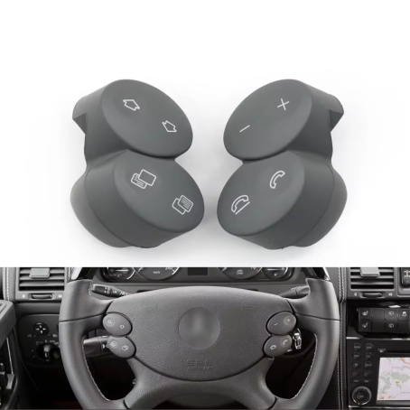 Butoane volan pentru Mercedes W463 W209 W211 W219 / CLK / E / CLS, Gri
