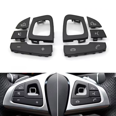 Butoane volan pentru Mercedes Clasa E W213 W238 (2016-2018), Negru
