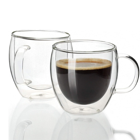 Set 2 buc. pahare cu pereți dubli de 150 ml – minimaliste și stilate