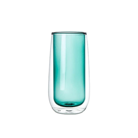 Cană de apă cu pereți dubli, verde, cu un design elegant, 280 ml