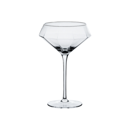 Pahar de cocktail Diamond Hill cu design diamantat, 300 ml