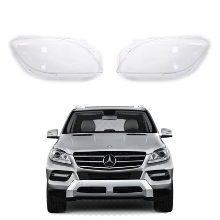 Комплект стъкла за фарове на Mercedes-Benz W166 ML (12-15), ляво и дясно 