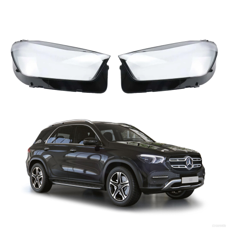 Комплект стъкла за фарове на Mercedes-Benz W167 GLE / Coupe (18-21), ляво и дясно 