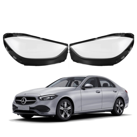 Комплект стъкла за фарове на Mercedes-Benz C class W206 (21-23), ляво и дясно 