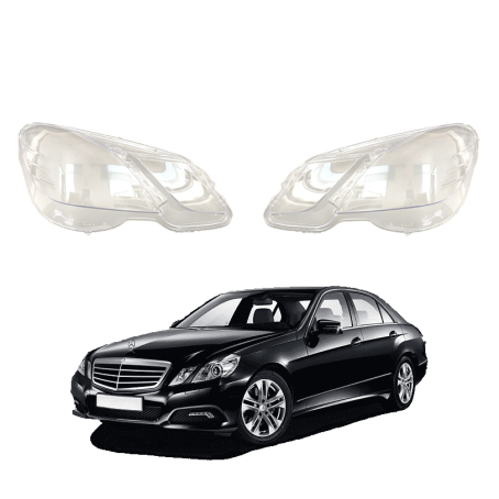 Комплект стъкла за фарове на Mercedes-Benz E class W212 (09-13), ляво и дясно 