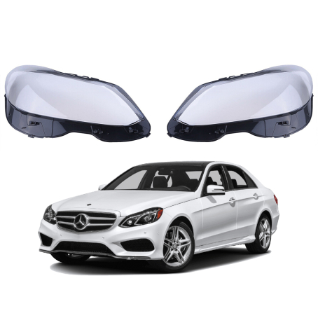 Комплект стъкла за фарове на Mercedes-Benz E class W212 (14-16), ляво и дясно 