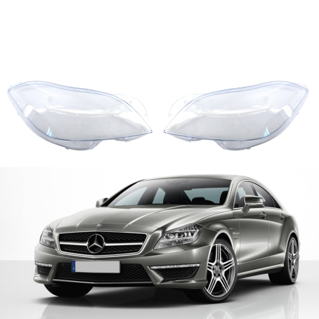 Комплект стъкла за фарове на Mercedes-Benz W218 CLS (12-14), ляво и дясно 