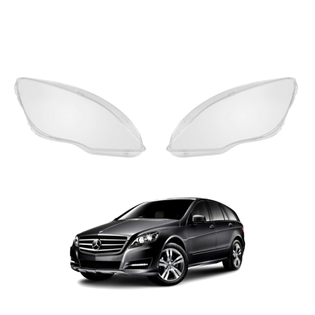 Комплект стъкла за фарове на Mercedes-Benz R class W251 (10-17), ляво и дясно 