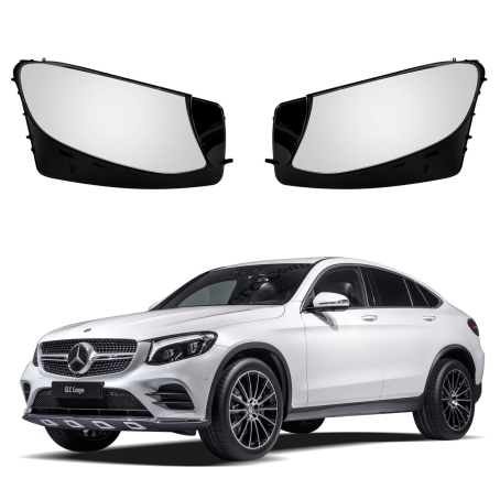 Комплект стъкла за фарове на Mercedes-Benz GLC W253 (16-18), ляво и дясно 