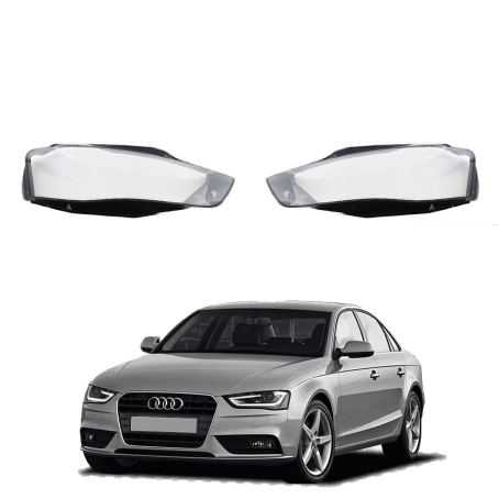 Комплект стъкла за фарове на Audi A4 B8 PA (12-15), ляво и дясно 
