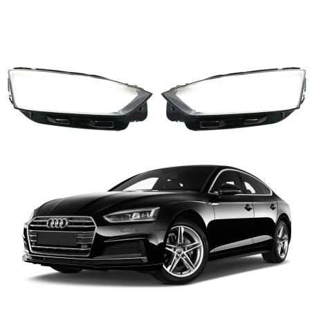 Комплект стъкла за фарове Audi A5 B9 (16-19), ляво и дясно 