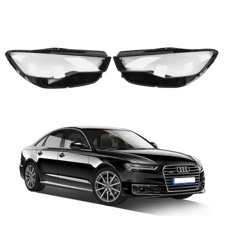 Комплект стъкла за фарове Audi A6 C7 Facelift (15-17), ляво и дясно 
