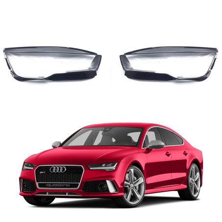 Комплект стъкла за фарове Audi A7 C7 Facelift (14-17), ляво и дясно 