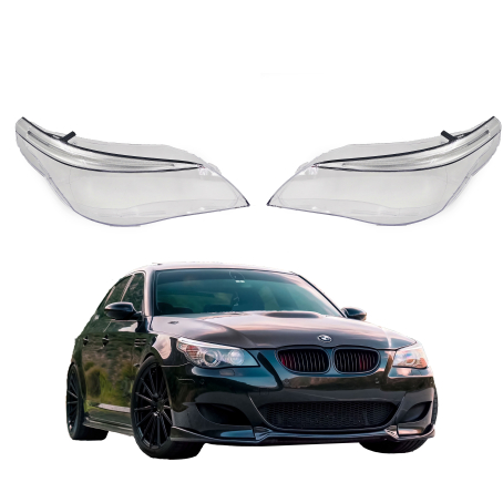 Комплект стъкла за фарове за BMW 5 E60 E61facelift Dynamic drive, 2006-2010