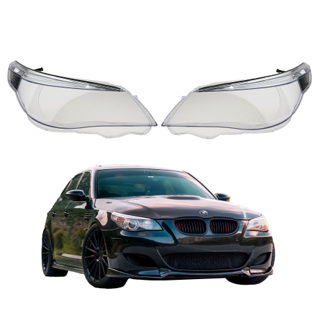 Set lentile far cu sprancene pentru BMW 5 E60 E61, 2003-2010
