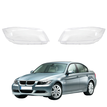 Комплект стъкла / капаци за фарове за BMW 3 Серия E90 E91 XENON (07-12), ляво и дясно 
