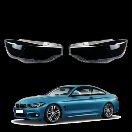 Комплект стъкла / капаци за фарове за BMW 4 Серия F32 (17-19), ляво и дясно 