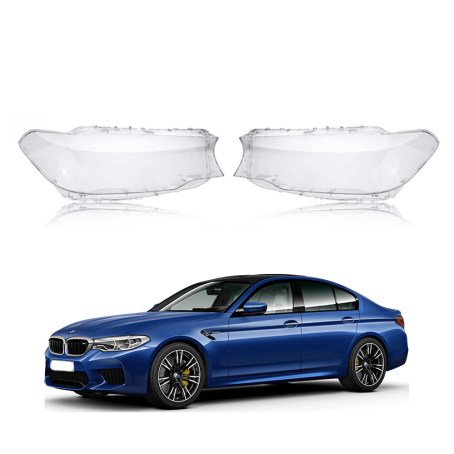Комплект стъкла / капаци за фарове за BMW 5 G30 G31 (17-19), ляво и дясно 