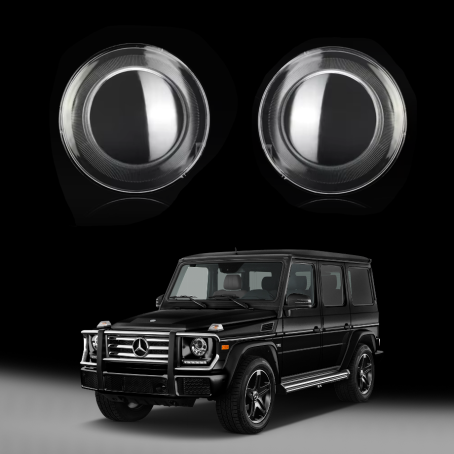 Комплект стъкла / капаци за фарове за Mercedes-Benz G class G55 G500 G63  (07-18), ляво и дясно 